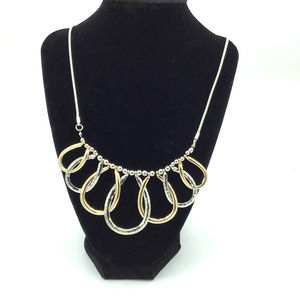 Bold Elements Gold And Silver Necklace